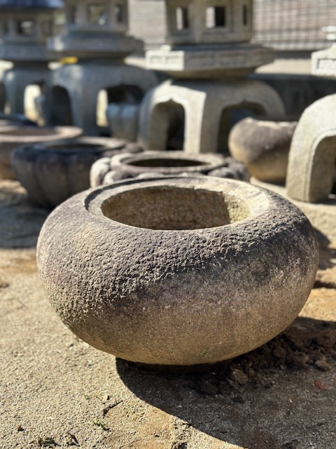 Stone Water Bowl’simple circle’